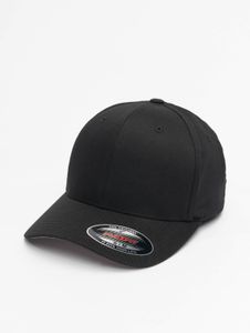 Casquette enfant en flanelle à carreaux sportifs, extensible, 269 g/m², noire