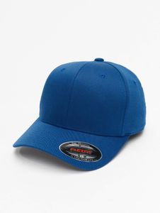 Gorra deportiva unisex Flexfit, tejido elástico, 269 g/m², azul.