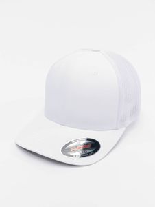 sportliche Flexfit Unisex Cap 210 g/m² mit Baumwolle Weiß