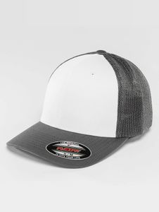 Casual Flexfit unisex cap, mesh with cotton, grey/white