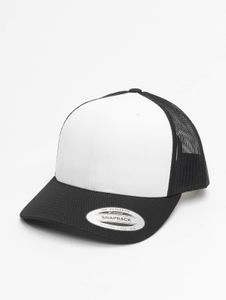 Cappellino unisex Flexfit moderno, in rete 360 g/m² con cotone, nero/bianco