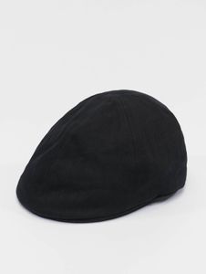 sportliche Checked Flanell Unisex Cap Stretch 307 g/m² mit Baumwolle Schwarz