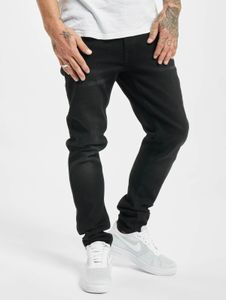 Pantalones vaqueros ajustados elásticos para hombre Casual Denim Project con cremallera y algodón, color negro.