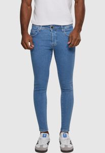 moderne 2Y Premium Herren Jeans Skinny Fit Stretch Reißverschluss mit Baumwolle Blau