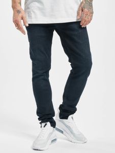 Comodi jeans da uomo 2Y Premium, vestibilità slim, elasticizzati, con zip e fodera in cotone, colore blu.
