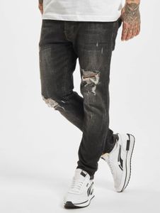 Modern 2Y Premium Men's Skinny Fit Stretch Jeans with Cotton, Black