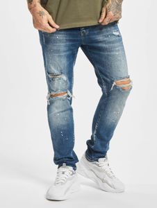 Modern 2Y Premium Men's Skinny Fit Stretch Jeans with Zip and Cotton, Blue