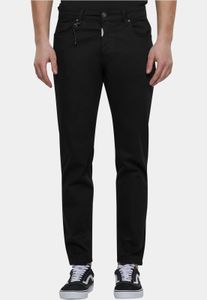 Modern 2Y Premium Men's Jeans with Zipper, Cotton, Black