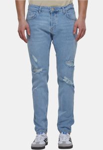 Comodi jeans skinny elasticizzati da uomo 2Y Premium in cotone, colore blu