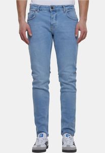 Casual 2Y Premium Men's Skinny Fit Stretch Jeans with Zip and Cotton, Blue
