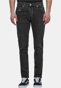 bequeme 2Y Premium Herren Jeans Stretch Reißverschluss Taschen mit Baumwolle Schwarz