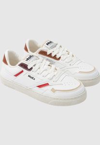 Zapatillas modernas unisex MoEa con bolsillos con cordón ajustable, blancas.