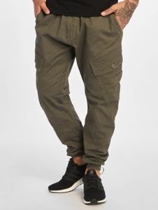 moderne Brandit Herren Jeans Stretch Kordelzug Reißverschluss mit Baumwolle Khaki