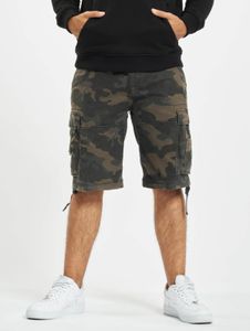 Short homme Brandit décontracté, en coton, motif camouflage, avec poches zippées