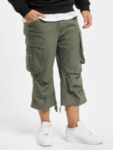 Short décontracté Brandit pour homme, en coton kaki, avec poches zippées