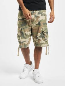 Pantaloncini estivi da uomo Brandit con cerniere, tasche e fantasia mimetica