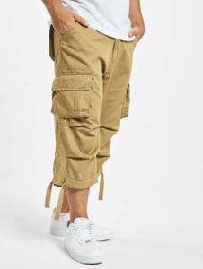 Short léger pour homme Brandit, en coton beige, avec poches zippées