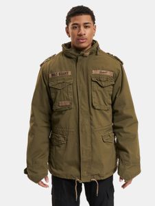 funktionale Brandit Herren Jacke Reißverschluss Kapuze mit Baumwolle Khaki