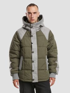 Giacca funzionale da uomo Brandit in cotone, verde oliva/grigio