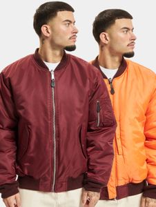 Giacca casual da uomo Brandit con cerniere e tasche, rossa