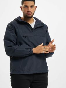 Giacca da uomo moderna Brandit con cappuccio e cerniera, blu navy