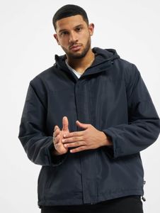 Giacca funzionale da uomo Brandit con chiusura a zip e velcro, blu navy