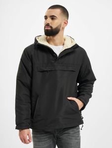 moderne Brandit Herren Jacke Reißverschluss Taschen Schwarz