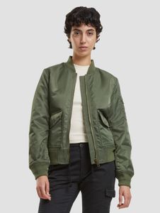 moderne Brandit Damen Jacke Reißverschluss Khaki