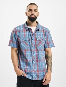 Polo versátil Brandit para hombre, de algodón, azul/rojo.