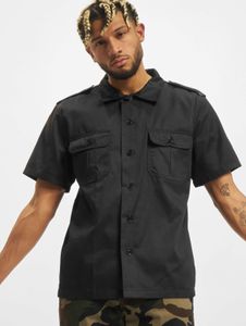 Comoda polo da uomo Brandit con tasche, nera