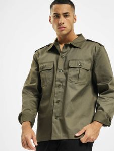 Comoda polo da uomo Brandit con tasche, color kaki