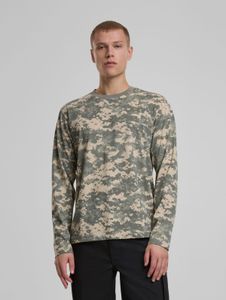 Felpa casual da uomo Brandit, 180 g/m², cotone, mimetica