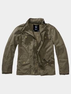 Chaqueta unisex Modern Brandit con bolsillos con cremallera, de algodón, color caqui.