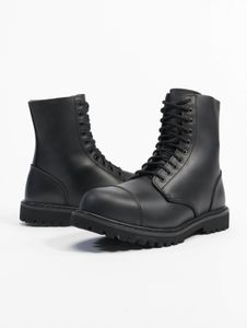 Bottes Brandit pour homme, style décontracté, avec fermeture éclair, extensibles, noires
