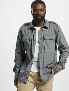 Polo homme Brandit polyvalent en coton gris