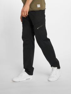 lässige Brandit Herren Jeans Slim Fit Stretch Kordelzug mit Baumwolle Schwarz