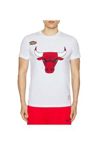 T-shirt da uomo moderna Mitchell & Ness in cotone, bianca
