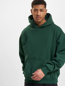 Felpa con cappuccio casual da uomo, taglia drop-size, in cotone, verde