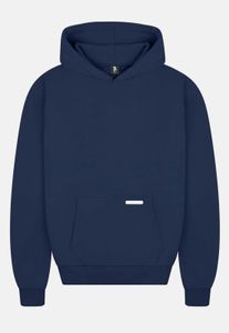 Sweat à capuche homme doux et confortable en coton bleu