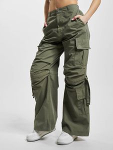 Casual Freddy women's jeans with zipper and Velcro closure, cotton, green