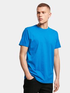 lässiges Build Your Brand Herren T-Shirt 180 g/m² mit Baumwolle Blau