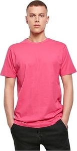 Camiseta deportiva para hombre Build Your Brand, 180 g/m², de algodón, color rosa.