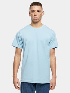 bequemes Build Your Brand Herren T-Shirt 180 g/m² mit Baumwolle Hell-Blau
