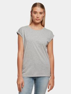 modernes Build Your Brand Damen T-Shirt 140 g/m² mit Baumwolle Grau