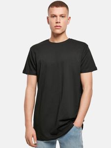 lässiges Build Your Brand Herren T-Shirt 140 g/m² mit Baumwolle Schwarz