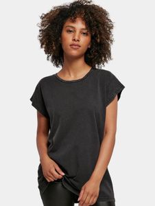 bequemes Build Your Brand Damen T-Shirt 160 g/m² mit Baumwolle Schwarz