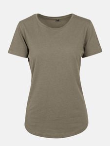 modernes Build Your Brand Damen T-Shirt 150 g/m² Khaki