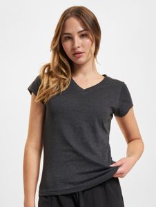 sportliches Build Your Brand Damen T-Shirt 140 g/m² mit Baumwolle Anthrazit