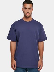 sportliches Build Your Brand Herren T-Shirt Oversize 240 g/m² mit Baumwolle Blau