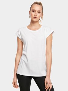 Camiseta moderna para mujer "Build Your Brand", 140 g/m², algodón, blanca.